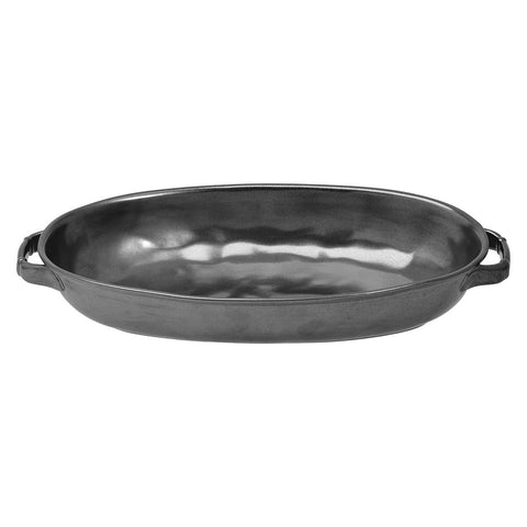 Pewter Stoneware Shallow Baker