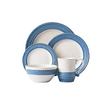 Le Panier Dinnerware, White & Delft Blue