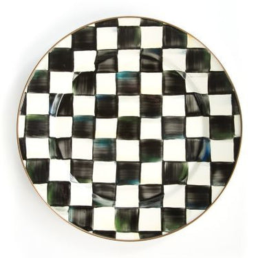 Courtly Check Enamel Charger/Plate