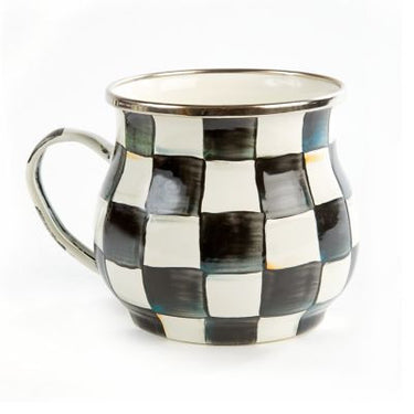 Courtly Check Enamel Mug