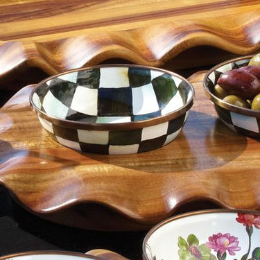 Courtly Check Enamel Relish Dish