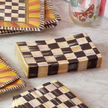 Courtly Check Paper Guest Napkins