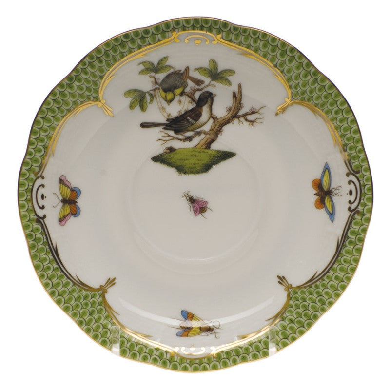 Rothschild Bird Evergreen Tea Saucer