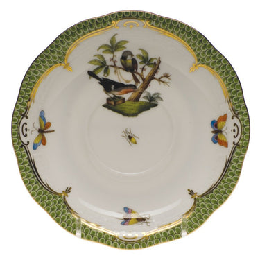 Rothschild Bird Evergreen Tea Saucer