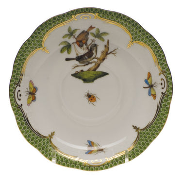 Rothschild Bird Evergreen Tea Saucer