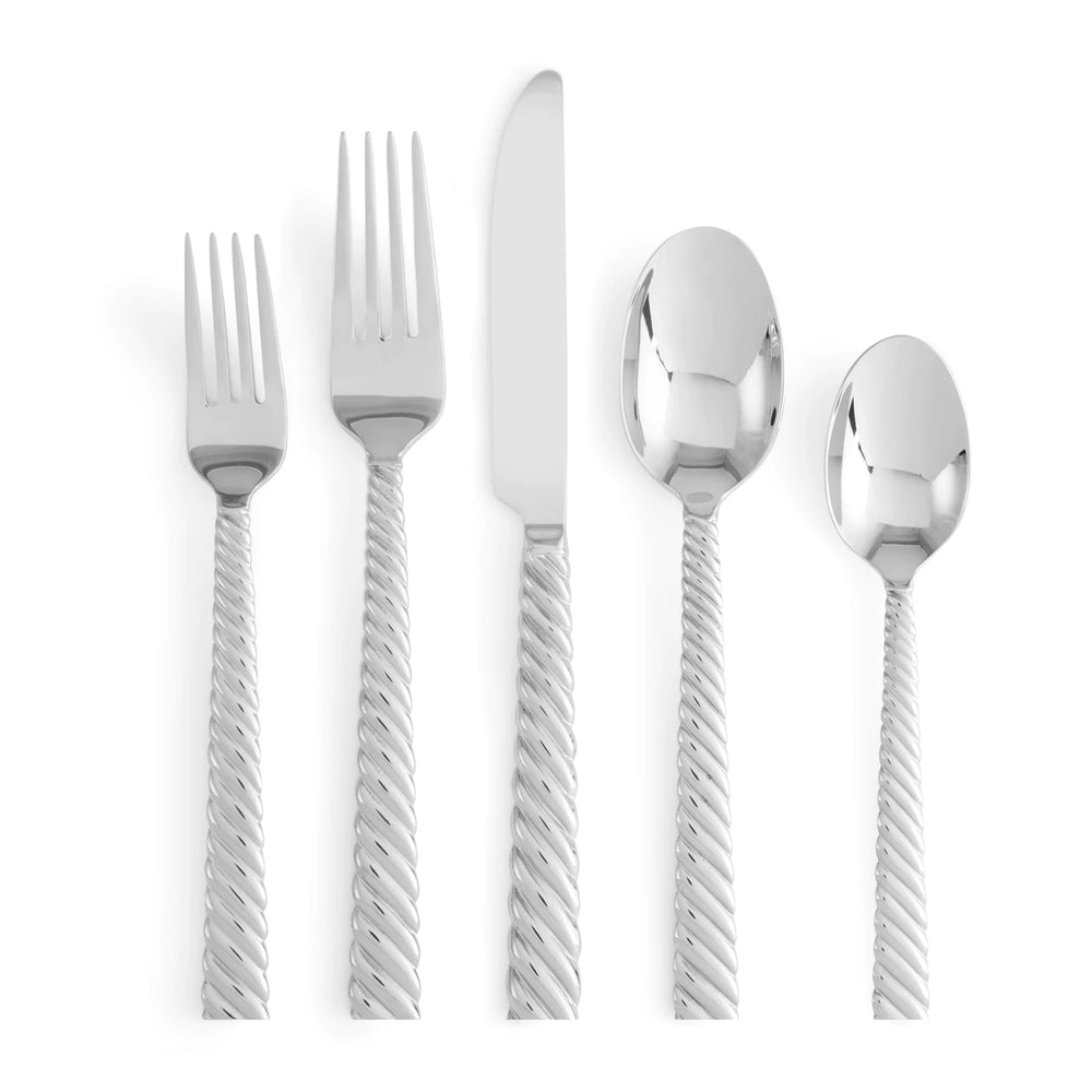 Twist Five Piece Flatware Set