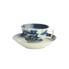 Blue Canton Tea Cup & Saucer