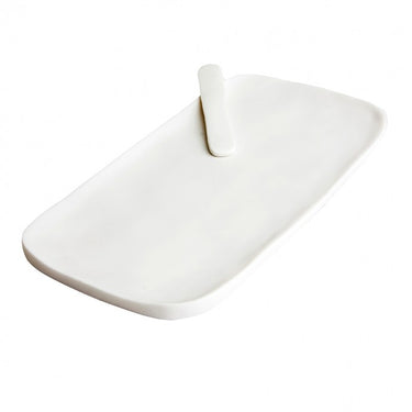 Sculpt Serving Board with Cheese Spreader, Small