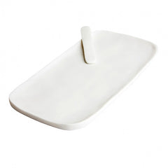 Tina Frey Sculpt Small Serving Board with Cheese Spreader