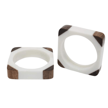 Quatro Napkin Ring, Set of 4