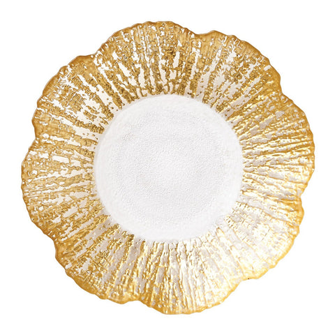 Rufolo Glass Shallow Bowl, Small
