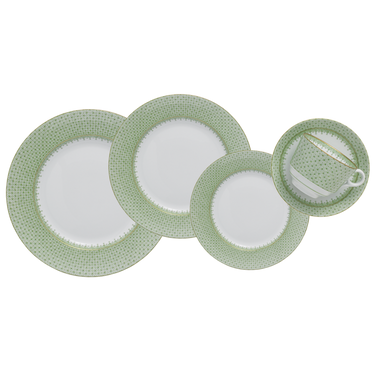 Lace Dinnerware, Apple Green