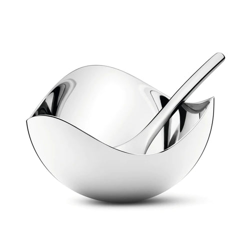 Bloom Mirror Salt Cellar and Spoon