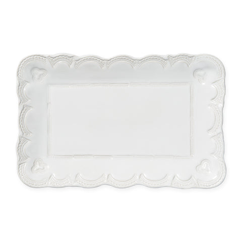 Incanto Stone Lace Rectangular Platter, Small