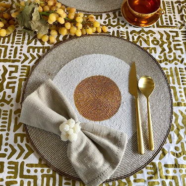 Pearl Cluster Napkin Ring, Set of 4