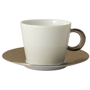 Ecume Platinum Tea Cup & Saucer