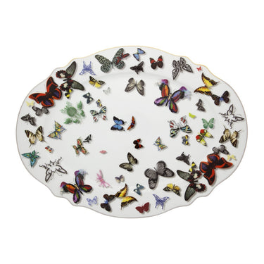 Butterfly Parade Oval Platter, Large