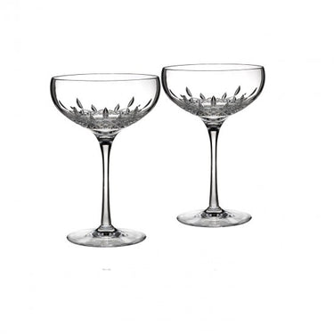 Lismore Essence Champagne Saucer, Pair of 2
